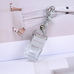 Wholesale Retail Nice Design Square Car Diffuser Bottles 50Pcs Car Perfume Bottle Glass Diffuser Car Decoration Free DHL Shipping