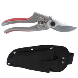 8" Bypass Pruning Shears Manual Garden Tool Pruner Tree Trimmer with a Case