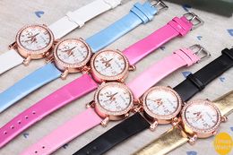 New arrival women Fashion Dress Brand Quartz Wristwatches Ladies Casual diamond leather Watches