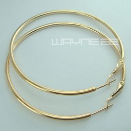 Lady and girls 18K 18CT Gold Filled Elegant Hoop Earrings E173