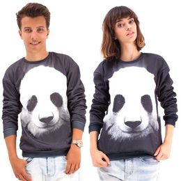 FG 1509 Raisevern 2015 Women/Men the panda Pullovers Funny 3d sweatshirts animal galaxy sweats Hoodies top