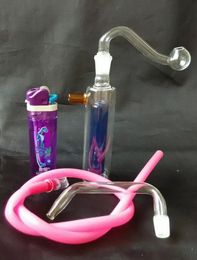 Wholesale free shipping new Mini-colored core glass hookah / glass bong, gift accessories, color random delivery