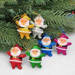 2 inch father christmas small Santa Claus christmas decoration for christmas three and window free shipping CF001