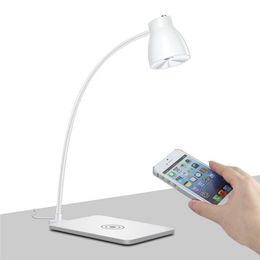 Drahtlose Ladegerät LED Tisch LED Lampe Qi Wireless Lade Pad Ladegerät für Samsung für Apple für iPhone Wireless Charger