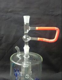 Wholesale free shipping new Transparent glass Philtre connector, glass Hookah / glass bong accessories, spot sales