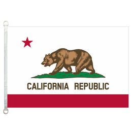 -Знамя 3x5ft-90x150cm 100% полиэфира флага Калифорнии, Warp 110gsm связало флаг ткани напольный