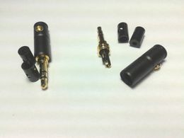 2pcs 3.5mm Stereo Male Repair headphone Jack Plug Metal Audio Soldering adapter