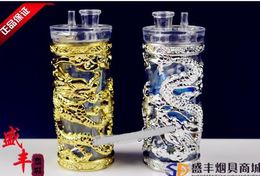 Free shipping wholesale Hookah - Hookah Acrylic pot] [Collectibles Jin Yinlong, Colour random delivery