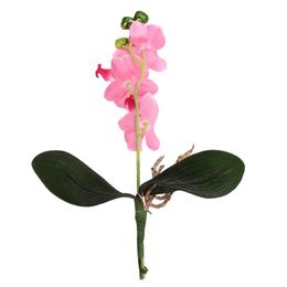 Wholesale- JY 20 Mosunx Business 2016 Hot Selling Triple Head Artificial Butterfly Orchid Silk Flower Home Wedding Decor
