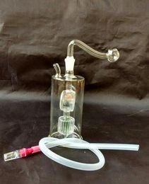 Wholesale free shipping new inner Philtre glass hookah windmill / glass bong, gift accessories (straw, pot roast)