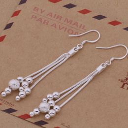 Hot New various beads multi chain Fashion (Jewelry Manufacturer) earrings 925 sterling silver jewelry factory price Fashion E322