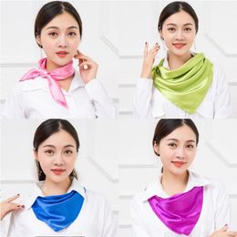 Scarves 13 Colour square scarf for women flight attendant women professional dress commercial performance Christmas gift free TNT Fedex