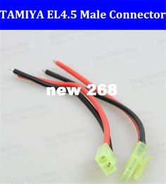 Free shipping 200set Green Mini.TAMIYA EL4.5 Male Female Connector with 20AWG Silicone Wire cable