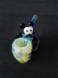 glass smoking pipe with mix Colours and high quality length approximate 11cm special design free shipping