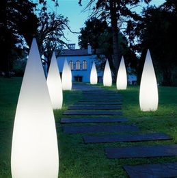 Outdoor Inflatable LED Candle Light Balloon 2m/3m Flame-shaped Lamppost White Air Blown Cone For Dance And Music Party Decoration