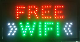 LED free wifi neon signs hot selling customerized animated size 19x10 inch indoor free shipping