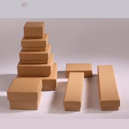 Kraft Paper Jewellery Boxes Display Boxes Ring Earring Pendant Necklace Jewellery Box Wholesale