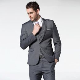 Traje Gris Oscuro Para El Novio Oferta Online | DHgate.com