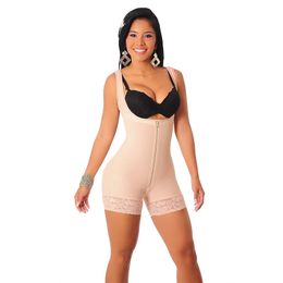 Fashion-Butt Lift Tight Sculpting Body Shaper Fat Control Shapewear Full Body Bodysuits Women Sexy Slimming Underwear Hip Up