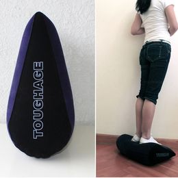 Toughage Inflatable Sex Pillow Aid Wedge Pillow Pvc Flocking Adult Love Position Cushion Sex Furniture Sex Products For Couples C19012201