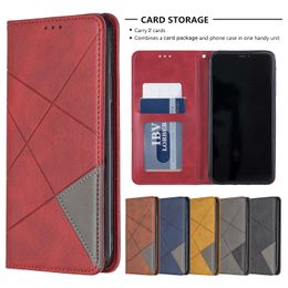 Wallet Phone Cases for iPhone 14 13 12 11 Pro Max XR XS X 7 8 Plus - Lambskin Grain PU Leather Magnetic Flip Kickstand Cover Case with Card Slots