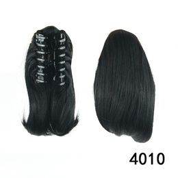 Heat Resistant Synthetic Hair 90gr 12" 30cm natural Wave Claw Ponytail hair extensions