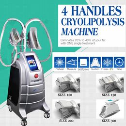 PRO 4 Handles Vacuum Cryotherapy Cryo Machine Cryo Body Sculpting Fat Freezing Slimming Equipment price for Salon Use