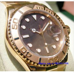 Wristwatches With Original Box Casual Modern Men's Watches 16628 Mens 18K Yellow Gold Black Mother Of Pearl Dial 40MM