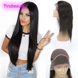 Brazilian Unprocessed Human Hair 13X4 Lace Front Wigs Cambodia Pre Plucked Silky Straight Wigs Natural Colour 8-30nch