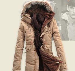 Warm Jacken Daunenjacken Pelz Schwarz Mantel Männer Größe Warme Herren Hauben Winter Grün Plus M Lange Dicke 3xl26 DH2E9WI