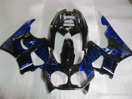 brand new fairing kit honda cbr900rr cbr 893 19921995 black blue flames fairings set cbr 900 rr 09 10 11 cx23