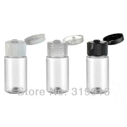 10ml X 50 transparent empty containers PET bottle travel size with flip lid 10cc samples lotion bottles cosmetic oil container