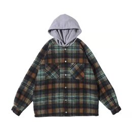 flannel winter coat
