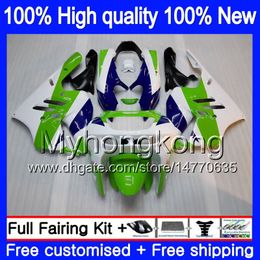 Body For KAWASAKI ZX900 900 CC 9 R 94 97 1994 1995 1996 1997 221MY.10 Green white ZX 900 ZX 9R 900CC ZX-9R ZX9R 94 95 96 97 Fairings