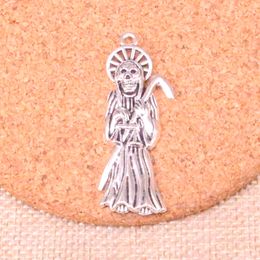 26pcs Charms grim reaper death 51*19mm Antique Making pendant fit,Vintage Tibetan Silver,DIY Handmade Jewellery