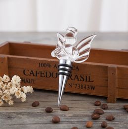 Angel Crystal Wine Stopper Advertising Promotion Wine Bottle Stoppers with Gift Boxes Wedding Gift Souvenir