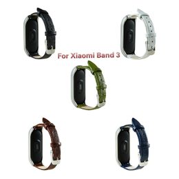 Genuine Leather Smart Strap for Xiaomi Band 3 Bracelet Band 3 Sport Strap Watch for Xiaomi Mi Band 3 Accessories Strap Bracelet Miband3