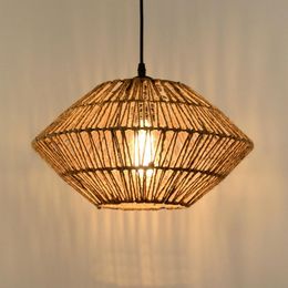 Pendant Lamps Indoor Lighting Retro hemp rope chandelier E27 High-quality light American country style lighting MYY