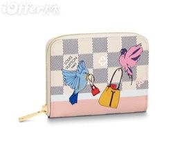 Femmes Créateur Style Sac à Main Fermoir Fermer Porte-Monnaie Filles PU Coin Holder Bird Design