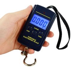 40Kg Digital Scales LCD Display Hanging Hook Luggage Fishing Weight Scale Household Portable Airport Electronic Scales SN2419