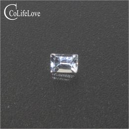 2mm * 3mm Emerald Cut White Sapphire Loose Stone VS Grade White Sapphire Loose Gemstone Side Gemstone for Gold Diamond Jewellery