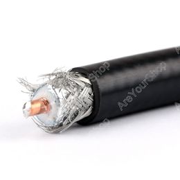 Freeshipping 3000cm RG8 / KSR400 RF Coaxial Cable Connector Coax shielded Pigtail 98ft Plug Jac