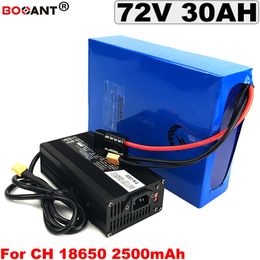 electric bike battery 72v 40ah 3000w lithium battery for E-bike Scooter 72v 30ah 50ah 1500w 4000w battery pack 18650 +5A Charger