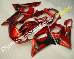 98-02 YZF-600 Customise ABS Plastic Fairings YZF-R6 For Yamaha YZF600 R6 1998-2002 YZFR6 Motorcycle Fairing Set (Injection molding)