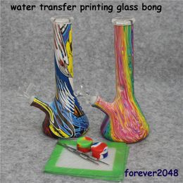 glass water pipe thick Beaker Bong hookah 11 inches dab rig oil rigs with smoking accessories ash catcher