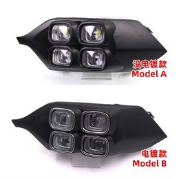 1 Pair Car LED light Daytime Running Light DRL fog lamp with turn signal For Mitsubishi Pajero Sport 2016 2017 2018 2019