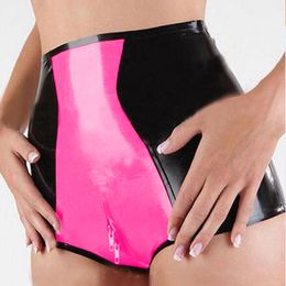 12 Colours Patchwork Colour Hot Pants Women Low Waist Skinny Shorts Sexy Dancing Bottoms Novelty 2 Way Zipper Open Crotch Shorts