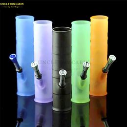 200MM Unbreakable Portable Silicone Water Bongs colorful Silicone Smoking Water Pipes Foldable Bong Oil Burner Dab Tool Smoking Water Pipe