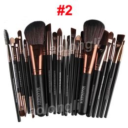 MAANGE Makeup Brushes Set 22pcs Cosmetic brush Powder Blusher Foundation Eye Shadow makeup brush Kit Face Lips Eyes brushes tools