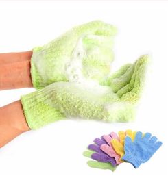 Moisturising Spa Skin Glove Shower Scrub Gloves Body Massage Sponge Wash Skin Moisturising Gloves 1pc price OOA7413-5